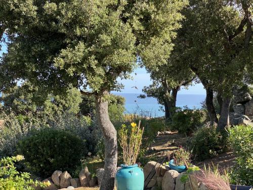 Villa traditionnelle en bord de mer vue montagne et acces plage à pied