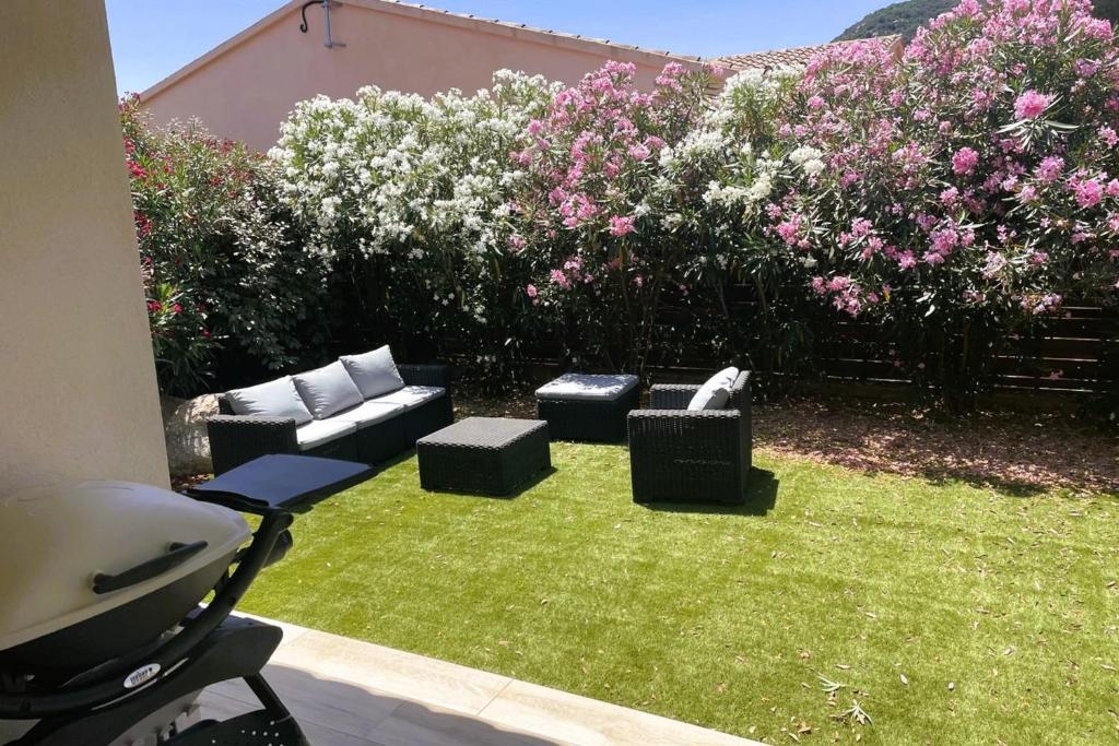 Villa Vitriccia 4 pers piscine chauffée 4 min à pieds plage Pinarello lieu dit Vitriccia Pinarello, 20144 Sainte-Lucie-de-Porto-Vecchio