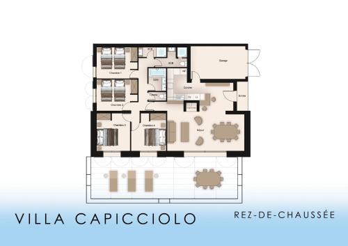 Villas Valinco Capicciolo vue-proche mer-piscines