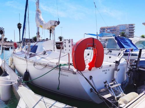 Bateau-hôtel Voilier à quai au calme Rue du Port Canet-en-Roussillon