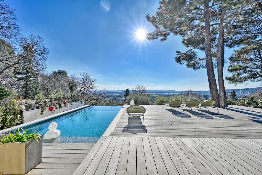 Villa Vue imprenable, propriété d'exception, Bel Horizon 3 Rue des Horizons de Provence, 30133 Les Angles (Gard)