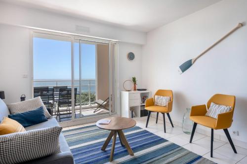 Vue imprenable sur l'Ocean dans cet appartement pour six personnes Pornichet france