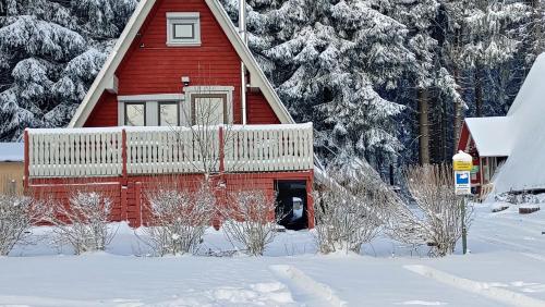 Maison de vacances Wanderhütte und Ferienhaus Zum Glückstal Bernhardsthal 2a Neuhaus am Rennweg